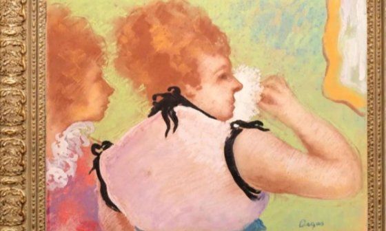 "Elogio del maquillaje", cuadro de Edgar Degas.