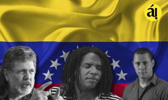 De izquierda a derecha: Abel Prieto, Raúl Torres e ISrael Rojas, funcionarios cubanos.