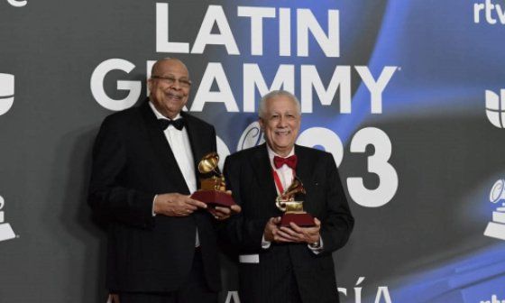 Chucho Valdés y Paquito D' Rivera en los Grammy Latinos 2023.