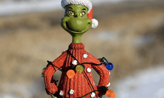 "The Grinch", personaje popular que se "roba la Navidad".