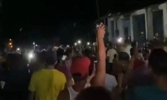 Manifestaciones en Nuevitas, Camagüey, en agosto de 2022.