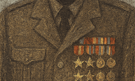 Hombre con uniforme militar y medallas.