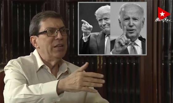 Bruno Rodríguez, Ministro de Relaciones Exteriores de Cuba, sobre Biden y Trump