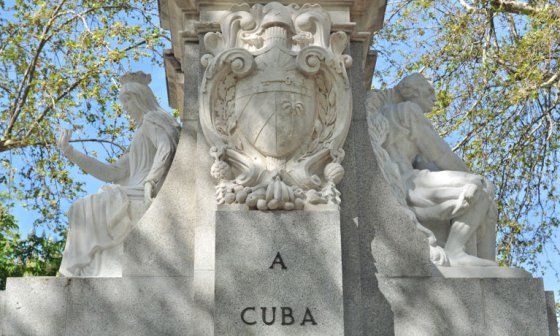Monumento a Cuba en el Parque del Retiro de Madrid.