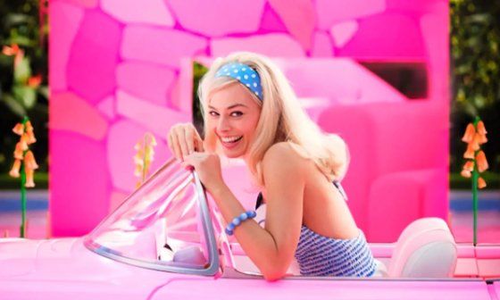 Margot Robbie en la película "Barbie".