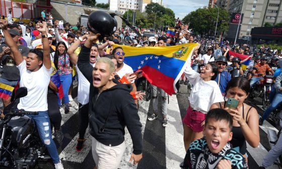 Protestas en Venezuela ante el fraude electoral de Nicolás Maduro, en julio de 2024.