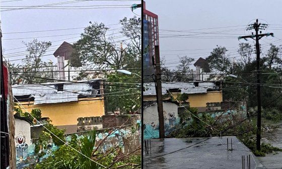 Santiago de Cuba bajo el azote del huracán Melissa (2025).