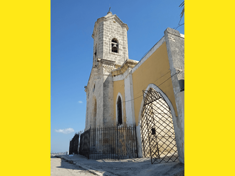 Emblemática iglesia en la Calzada de Jesús del Monte, en La Habana, Cuba.