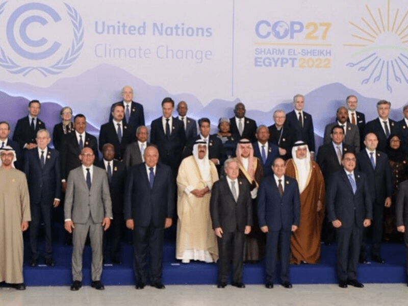 Representantes de distintos lugares del mundo reunidos en la COP27.
