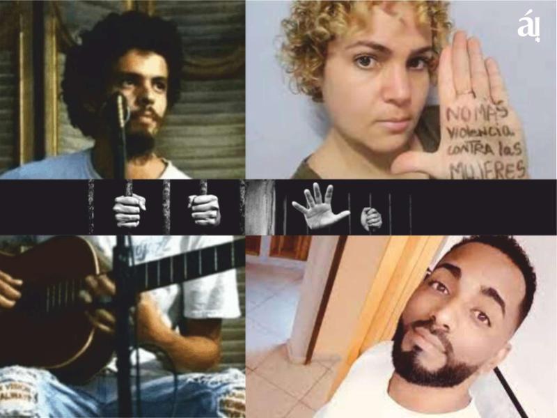 Artistas presos en Cuba después del 11 de Julio de 2021