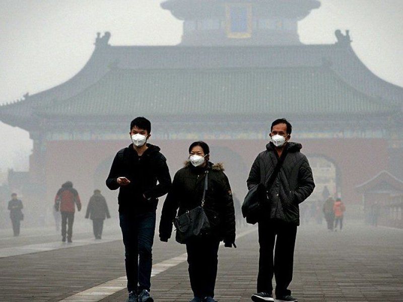 Polución en Pekín, China.