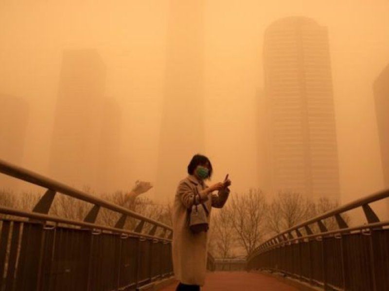 Polución en Pekín, China.