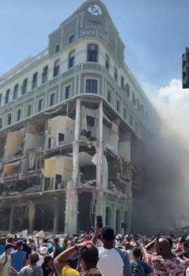 Explosión en el Hotel Saratoga. 