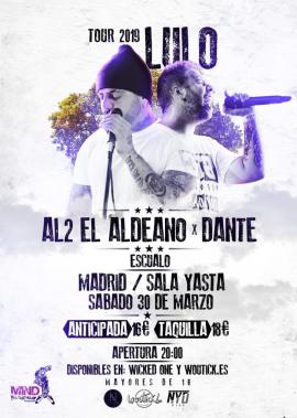 Cartel de Al2, El Aldeano, gira España 2019